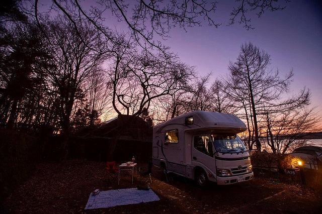 staying in a camper